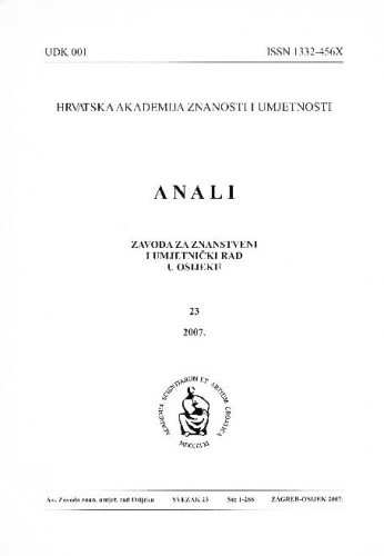 Sv. 23 (2007) / urednici Dragan Dekaris, Julijo Martinčić