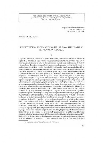 Reljkovićeva proza vezana uz 165. i 166. stih 