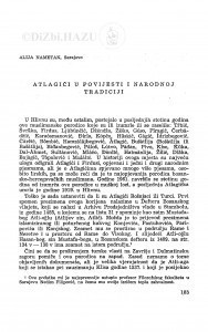 Atlagići u povijesti i narodnoj tradiciji / A. Nametak