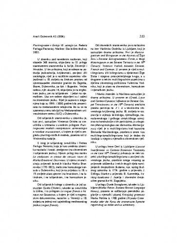 Plurilingvizem v Evropi 18. stoletja / ur. Fedora Ferluga Petronio, Maribor : Slavistično društvo, 2002, : [prikaz] / Ivo Pranjković