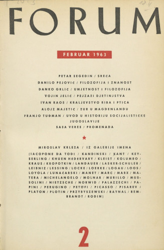 God. 2(1963), knj. 3, br. 2 / glavni i odgovorni urednik Marijan Matković