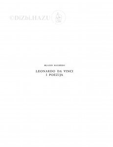 Leonardo da Vinci i poezija / M. Machiedo