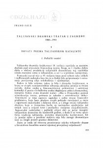 Talijanski dramski teatar u Zagrebu (1860-1941.) / F. Čale