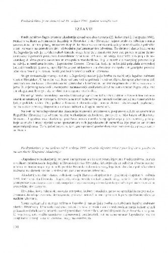 Izjava Jugoslavenske akademije (9. svibnja 1991)