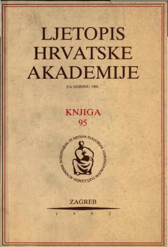 1991. Knj. 95 / urednik Milan Moguš