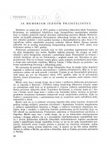 In memoriam jednom prijateljstvu / Joža Ladović