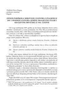 Odnos Pariškoga mirovnog ugovora s Italijom iz 1947. i Rimskih ugovora između Kraljevine Italije i Kraljevine Hrvatske iz 1941. godine / Vladimir Đuro Degan