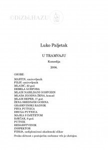U tramvaju : komedija / Luko Paljetak
