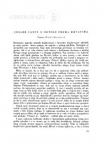 Cesare Cantú u odnosu prema Hrvatima / M. Deanović