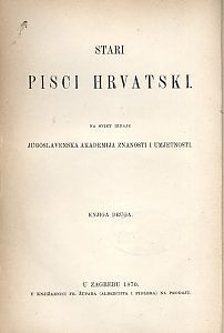 Pjesme Šiška Menčetića Vlahovića i Gjore Držića / skupio Vatroslav Jagić