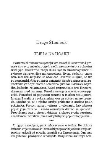 Tijela na ugaru / Drago Štambuk