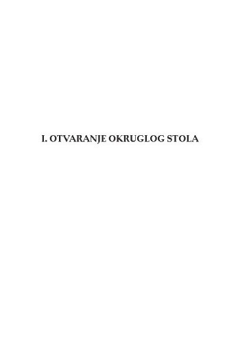 Otvaranje okruglog stola / Jakša Barbić