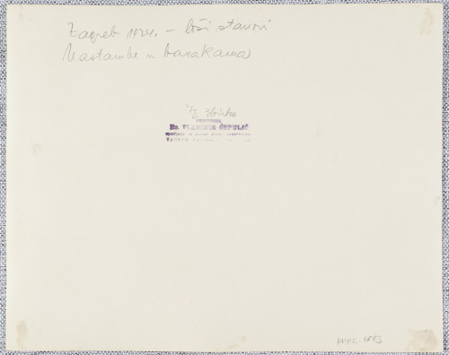 Zagreb 1924. - loši stanovi. Nastambe u barakama