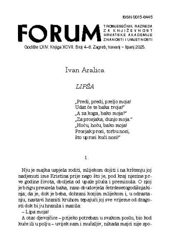Lipša / Ivan Aralica
