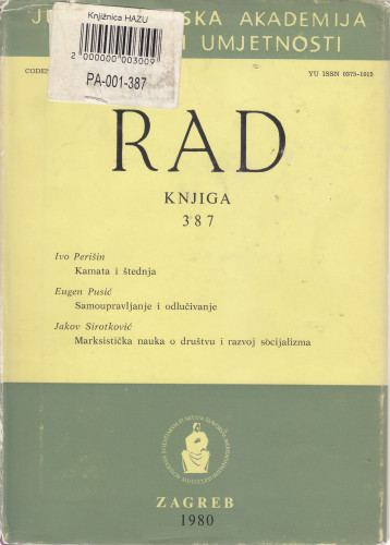 Knj. 19(1980)=knj. 387 / glavni i odgovorni urednik Eugen Pusić