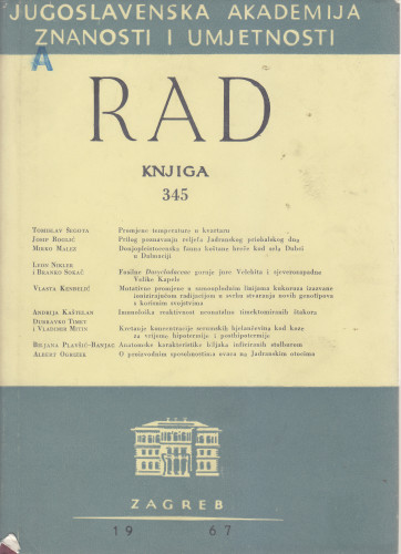 Knj. [12!](1967)=knj. 345 / Albert Ogrizek i Alois Tavčar