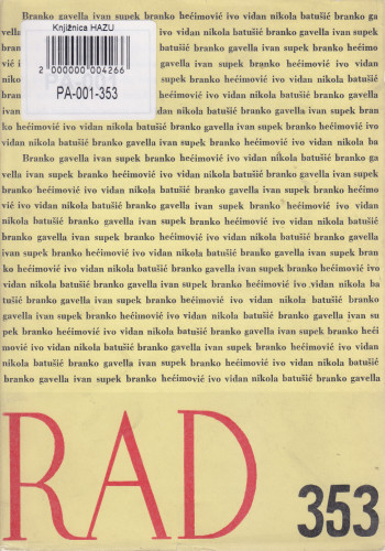Knj. 11(1968)=knj. 353 / urednik Marijan Matković
