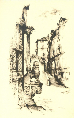 Vladimir Kirin: Šibenik / detalj portala Katedrale