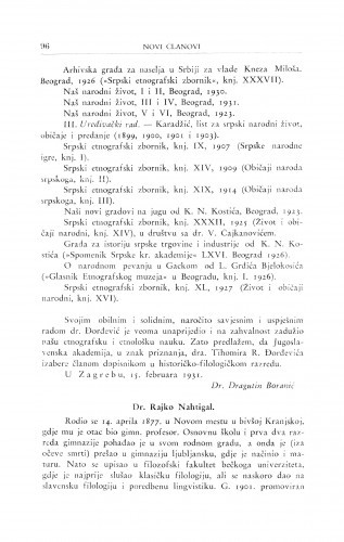 Dr. Rajko Nahtigal / A. Musić