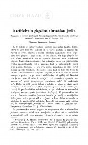 O refleksivnim glagolima u hrvatskom jeziku / D. Boranić