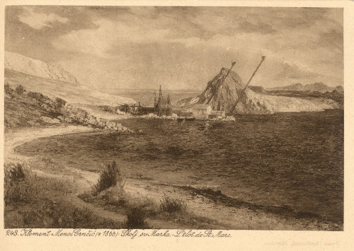 243. Klement Menci Crnčić (*1866): Školj sv. Marka - L'ilot de St. Marc