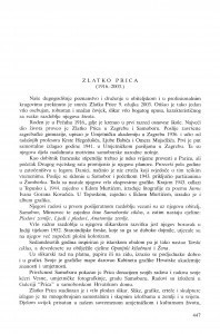 Zlatko Prica (1916.-2003.) : [in memoriam] / Nikola Reiser