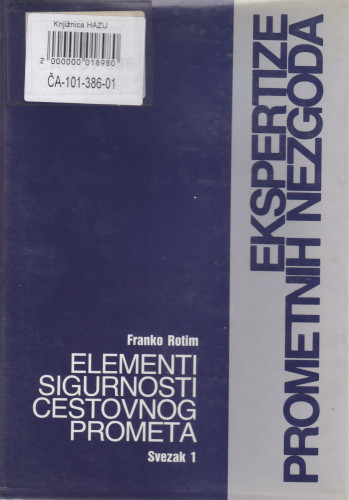 Sv. 1 : Ekspertize prometnih nezgoda