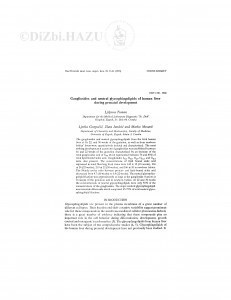 Gangliosides and neutral glycosphingolipids of human liver during prenatal development / Lj. Toman, Lj. Gospočić, Z. Jandrić, M. Mesarić