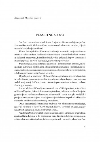 Posmrtno slovo / Miroslav Begović