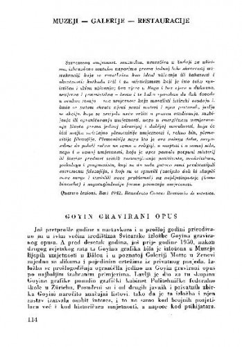 Goyin gravirani opus / Lj. B.