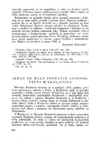 Jedan od malo poznatih autoportreta M. Kraljevića / Vatroslav Cihlar