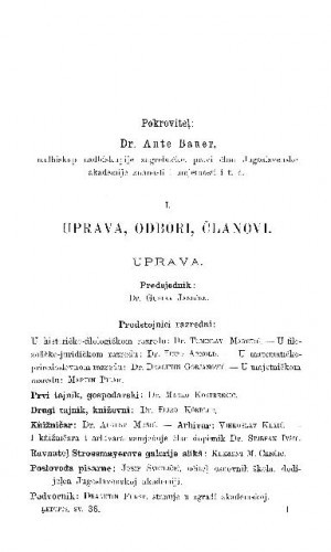 [Službeni dijelovi i izvještaji]