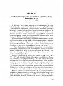 Priznanje Ministarstva mora, prometa i infrastrukture Republike Hrvatske Jadranskom zavodu, Zagreb, 6. prosinca 2011. godine : [izvješće] / Božena Bulum