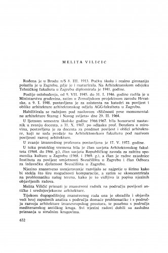 Melita Viličić : [biografije novih članova Akademije]