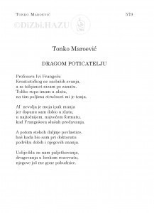 Dragom poticatelju / Tonko Maroević