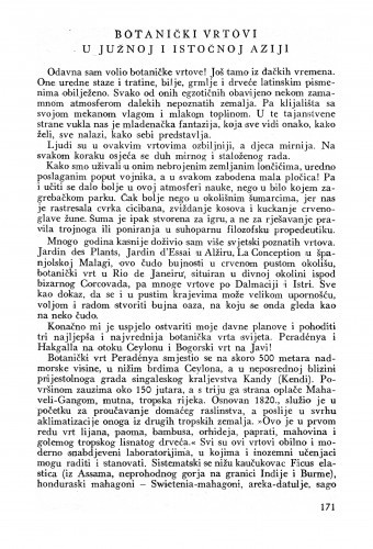 Botanički vrtovi u Južnoj i Istočnoj Aziji / Z. Šulentić