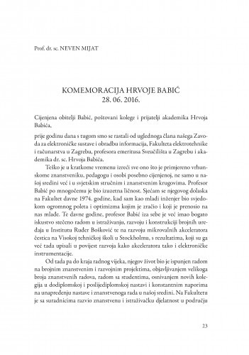 Komemoracija Hrvoje Babić 28. 06. 2016. / Neven Mijat