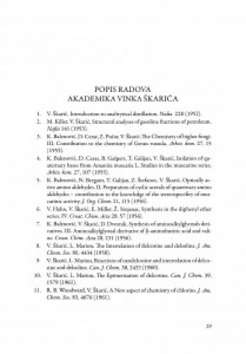 Popis radova akademika Vinka Škarića