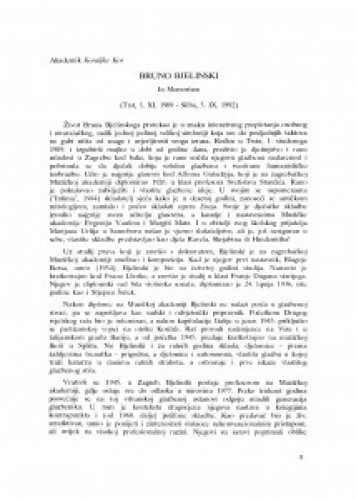 Bruno Bjelinski : in memoriam