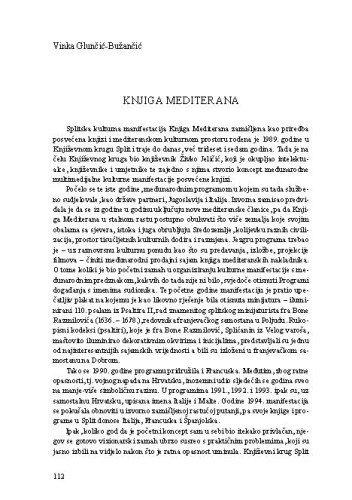 Knjiga mediterana / Vinka Glunčić-Bužančić