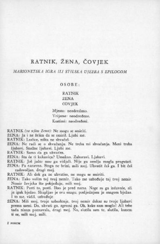 Ratnik, žena, čovjek / D. Ivanišević