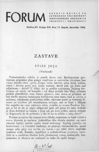 Zastave : (kraj pete knjige) / M. Krleža