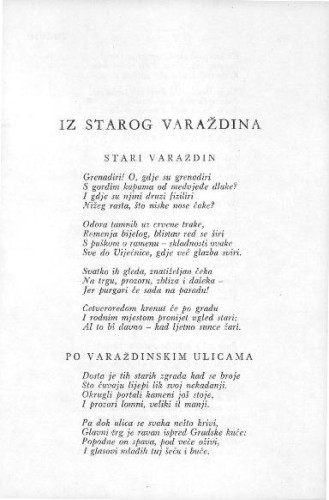 Iz starog Varaždina / Z. Milković