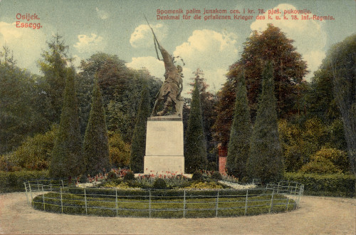 Robert Frangeš Mihanović: Spomenik palim junakom ces. i kr. 78. pješ. pukovnije, Osijek