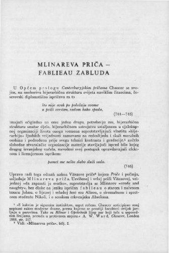 Mlinareva priča : fablieau zabluda / Luko Paljetak