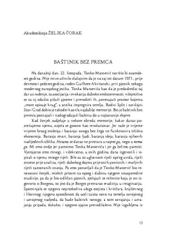 Baštinik bez premca / Željka Čorak