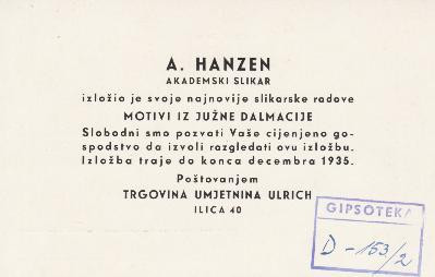 A. Hanzen akademski slikar