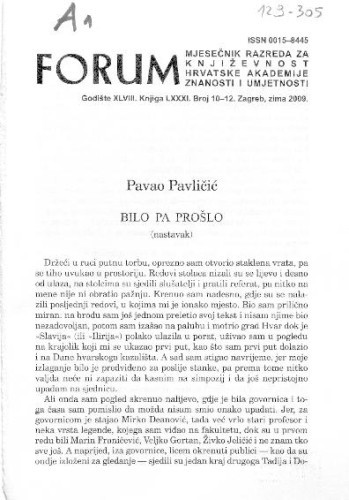 Bilo pa prošlo : (nastavak) / Pavao Pavličić