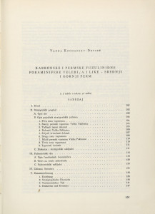 Karbonske i permske fuzulinidne foraminifere Velebita i Like - srednji i gornji perm / V. Kochansky-Devidé