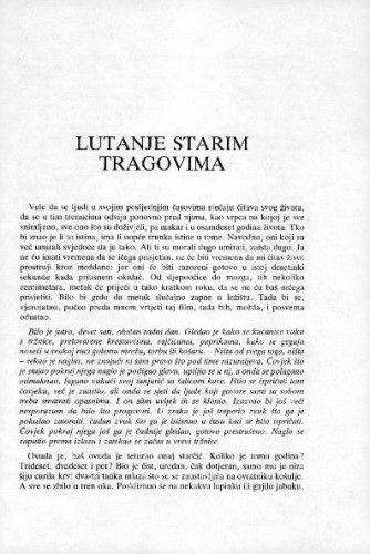 Lutanje starim tragovima / Dubravko Horvatić